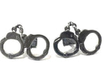 Sterling Silver Oxidized Handcuff Cufflinks