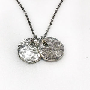 Sterling Silver Double Disk Pendant